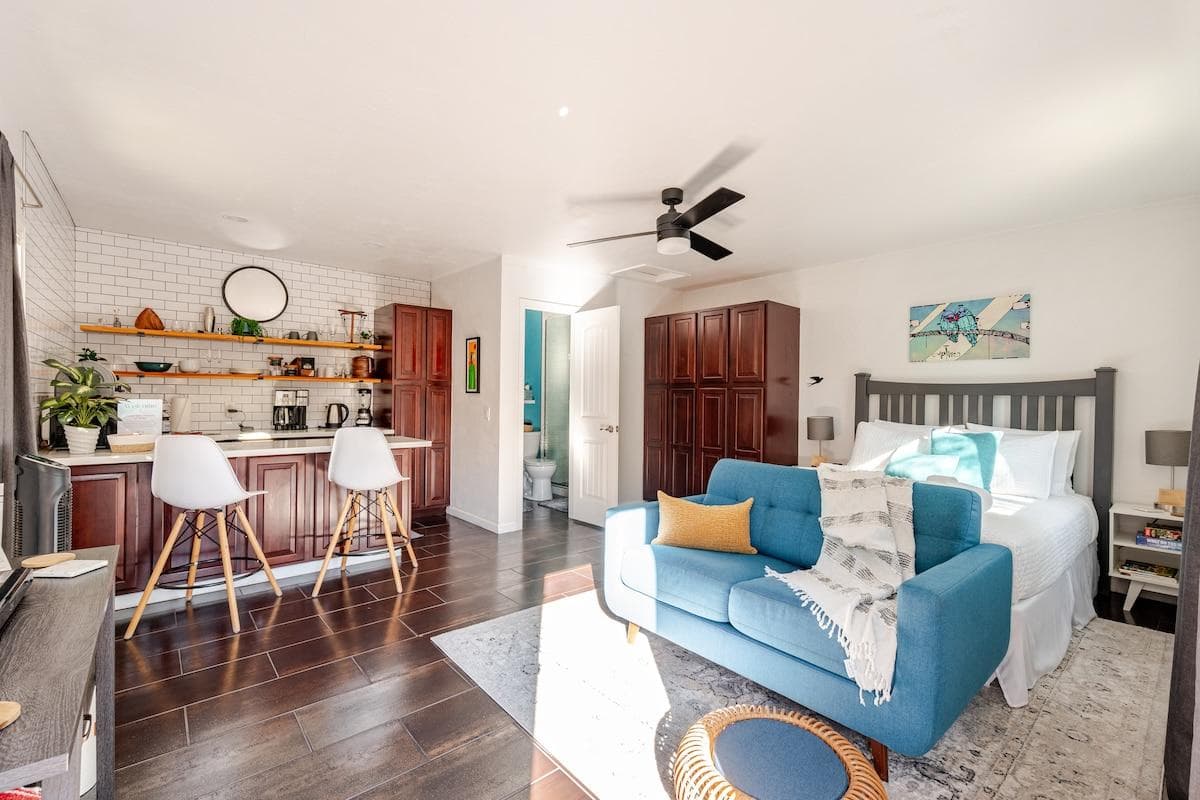 Open studio layout that feels bright, calm, and thoughtfully designed.